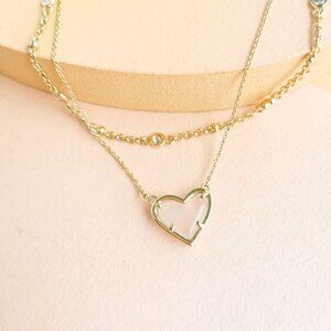 Alicia Bonnie - In Love Rose Quartz Gold Necklace - NEW